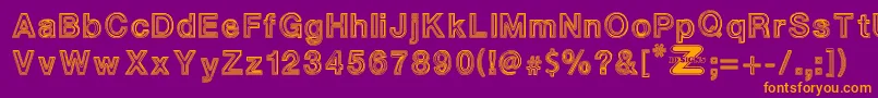 More about WhiteOutlines Font WhiteOutlines Font – Orange Fonts on Purple Background