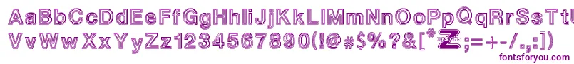 WhiteOutlines Font – Purple Fonts