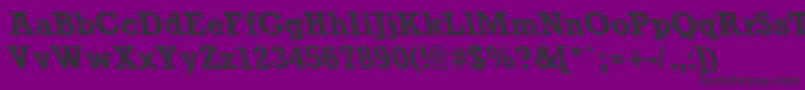 RockneyleftyBold Font – Black Fonts on Purple Background