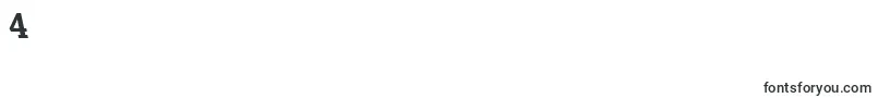 RockneyleftyBold Font – Fonts for Digit 4