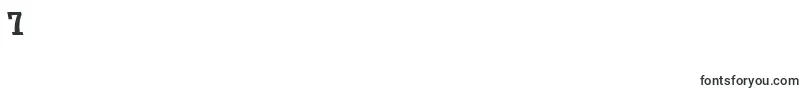 RockneyleftyBold Font – Fonts for Digit 7