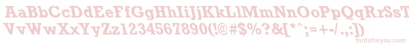 RockneyleftyBold-Schriftart – Rosa Schriften auf weißem Hintergrund