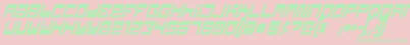 Czcionka Tpf – zielone czcionki na różowym tle