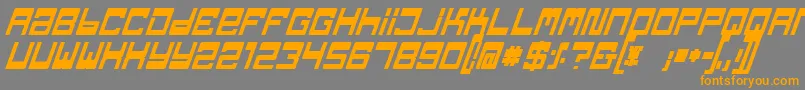 Tpf Font – Orange Fonts on Gray Background