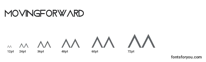 Tamanhos de fonte MovingForward