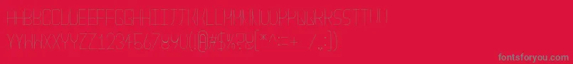 fuente NouveaufontdueUltralight – Fuentes Grises Sobre Fondo Rojo