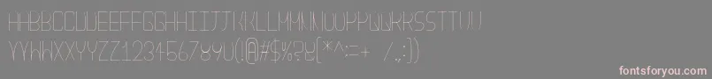 NouveaufontdueUltralight Font – Pink Fonts on Gray Background