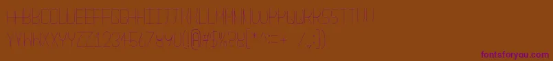 NouveaufontdueUltralight Font – Purple Fonts on Brown Background
