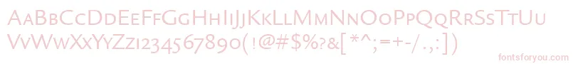 LegacySansScItcTtBook Font – Pink Fonts on White Background