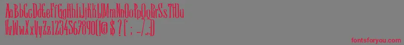 SanchoRegular Font – Red Fonts on Gray Background