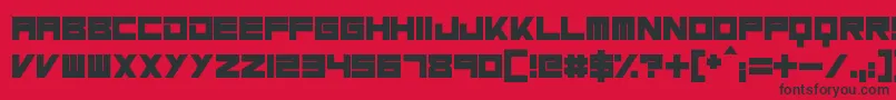 MassiveBassline Font – Black Fonts on Red Background