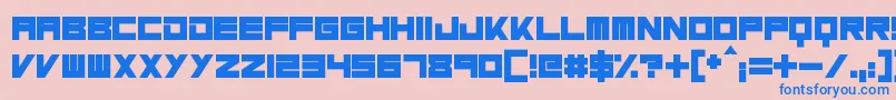 MassiveBassline Font – Blue Fonts on Pink Background