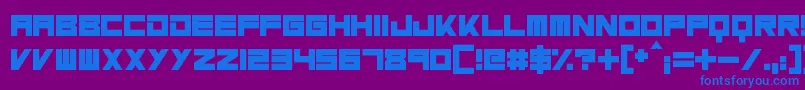 MassiveBassline Font – Blue Fonts on Purple Background