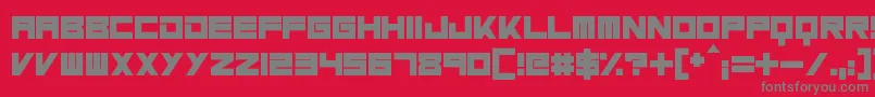 MassiveBassline Font – Gray Fonts on Red Background