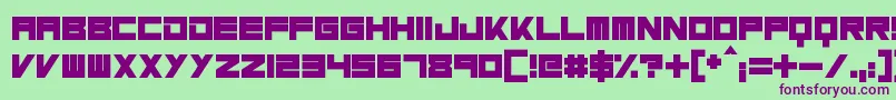 MassiveBassline Font – Purple Fonts on Green Background