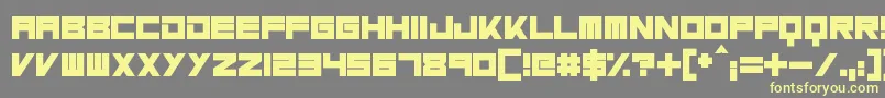 MassiveBassline Font – Yellow Fonts on Gray Background