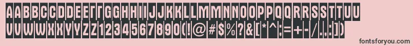 AAlternatitulnrcm Font – Black Fonts on Pink Background