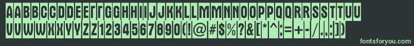 AAlternatitulnrcm Font – Green Fonts on Black Background