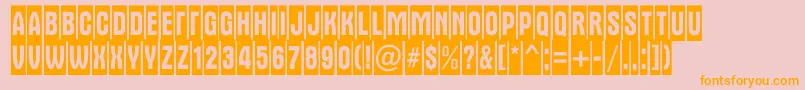 AAlternatitulnrcm Font – Orange Fonts on Pink Background