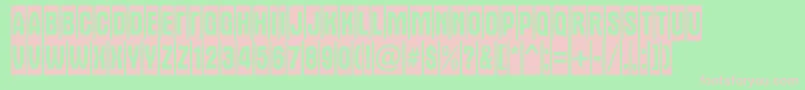 AAlternatitulnrcm Font – Pink Fonts on Green Background