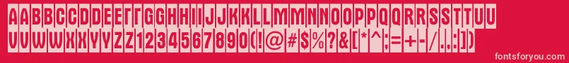 AAlternatitulnrcm Font – Pink Fonts on Red Background