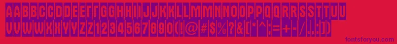 AAlternatitulnrcm Font – Purple Fonts on Red Background