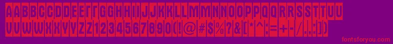 AAlternatitulnrcm Font – Red Fonts on Purple Background