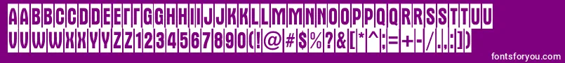 AAlternatitulnrcm Font – White Fonts on Purple Background