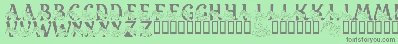 LmsCharismaticCareBears Font – Gray Fonts on Green Background