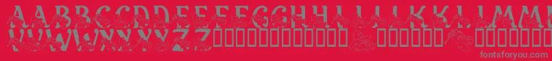 LmsCharismaticCareBears Font – Gray Fonts on Red Background