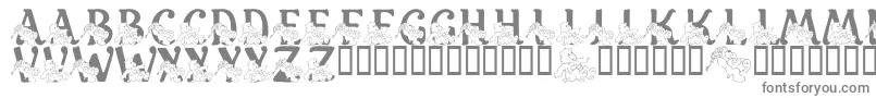 LmsCharismaticCareBears Font – Gray Fonts on White Background