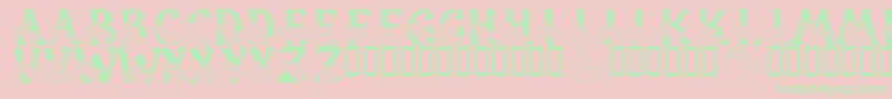 LmsCharismaticCareBears Font – Green Fonts on Pink Background