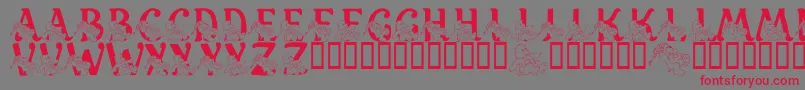 LmsCharismaticCareBears Font – Red Fonts on Gray Background