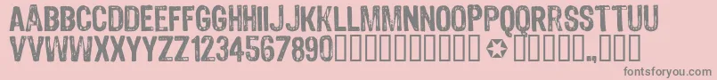4990810 ffy Font – Gray Fonts on Pink Background