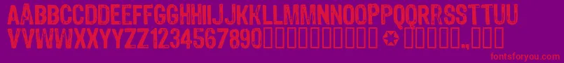 4990810 ffy Font – Red Fonts on Purple Background