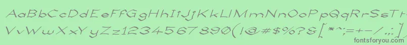 LlynfyrchFwyrrdynn Font – Gray Fonts on Green Background
