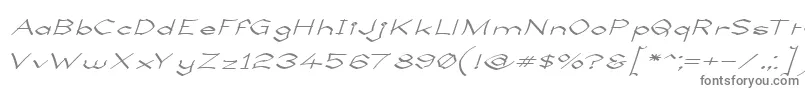 LlynfyrchFwyrrdynn Font – Gray Fonts on White Background