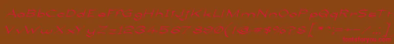 LlynfyrchFwyrrdynn Font – Red Fonts on Brown Background