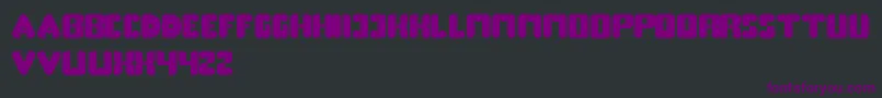 フォントTheEarth – 黒い背景に紫のフォント