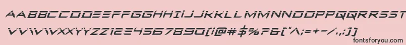 Ferretfacelaserital Font – Black Fonts on Pink Background