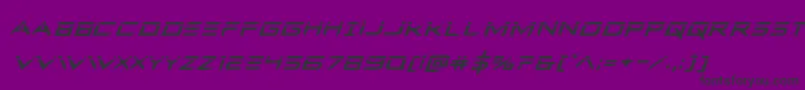 Ferretfacelaserital Font – Black Fonts on Purple Background