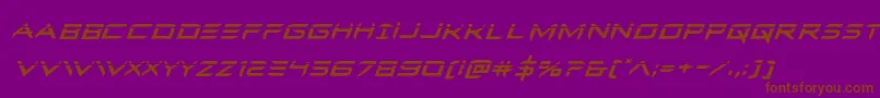 Ferretfacelaserital Font – Brown Fonts on Purple Background