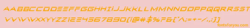 Ferretfacelaserital Font – Orange Fonts on Pink Background