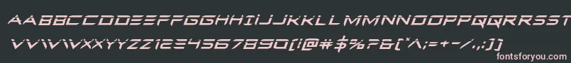 Ferretfacelaserital Font – Pink Fonts on Black Background