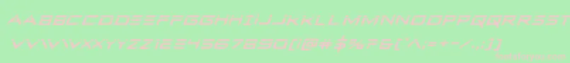 Ferretfacelaserital Font – Pink Fonts on Green Background
