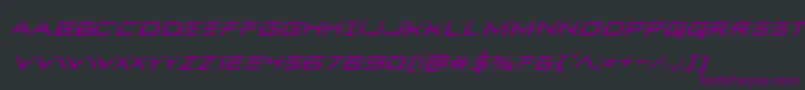 Ferretfacelaserital Font – Purple Fonts on Black Background