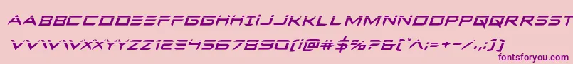 Ferretfacelaserital Font – Purple Fonts on Pink Background