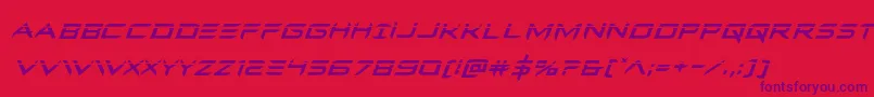 Ferretfacelaserital Font – Purple Fonts on Red Background