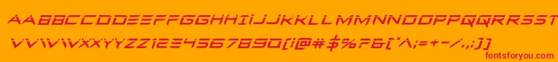 Ferretfacelaserital Font – Red Fonts on Orange Background