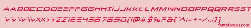 Ferretfacelaserital Font – Red Fonts on Pink Background